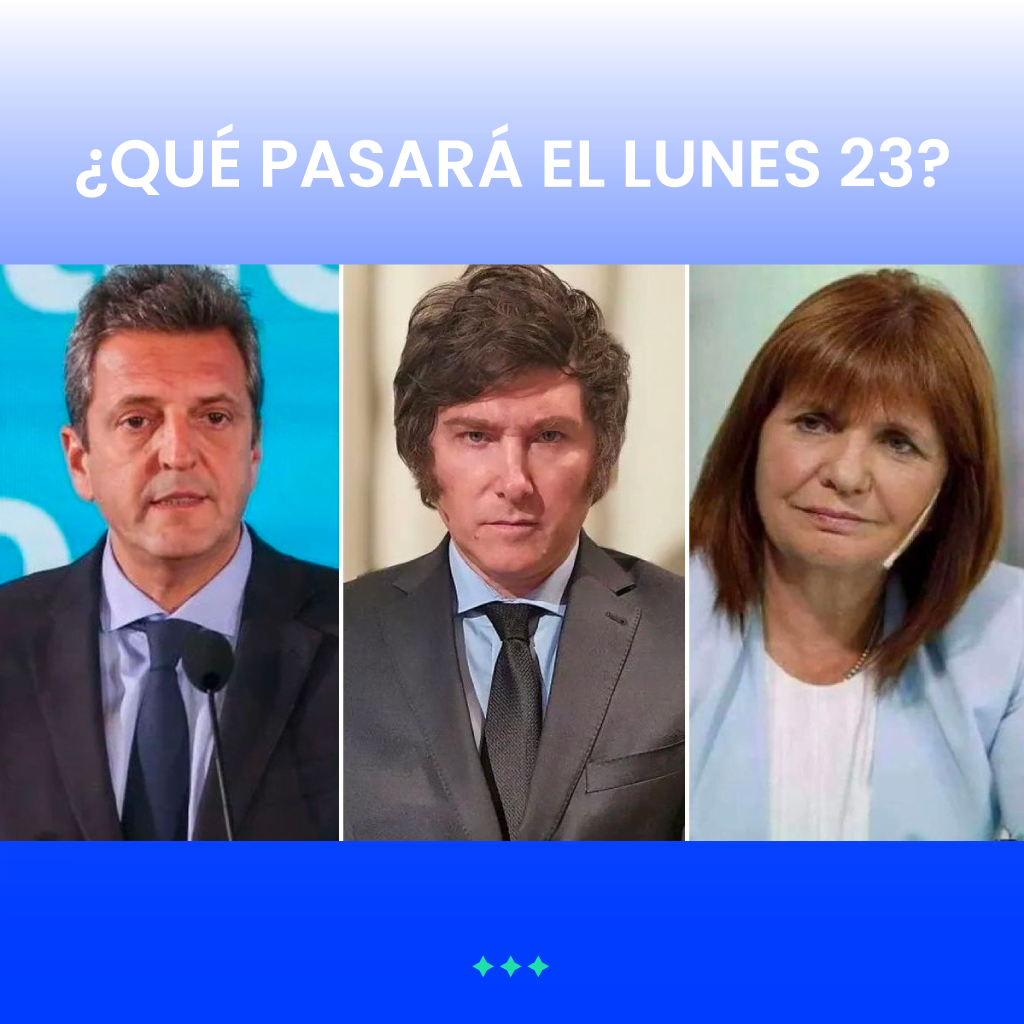 ¿Qué pasará el lunes 23? Posibles escenarios según los resultados electorales