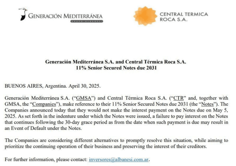 Comunidado Generacion Mediterranea