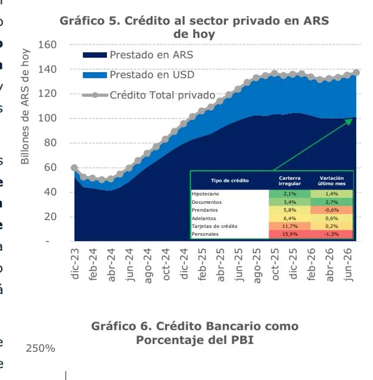 Credito al sector privado de ARS png