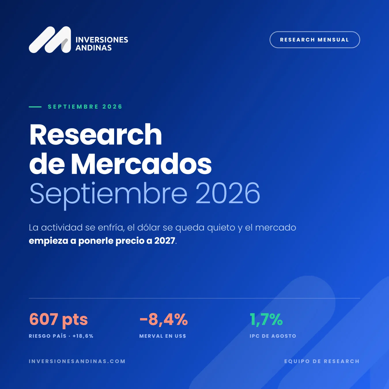 Research de mercados septiembre 2026
